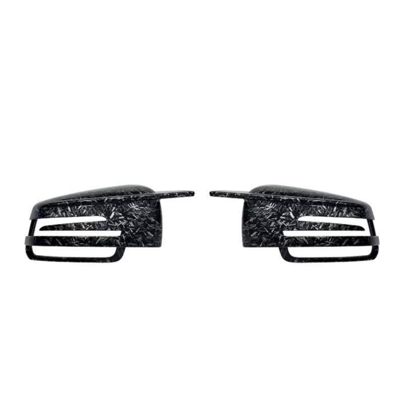 Kompatibel Mit Benz ABCES Für CLA GLK GLA-Klasse W176 W246 W204 W212 W221 C117 X204 X156 2006–2018, Carbonfaser-Rückspiegelabdeckung(Forged Carbon Look) von ENGOER
