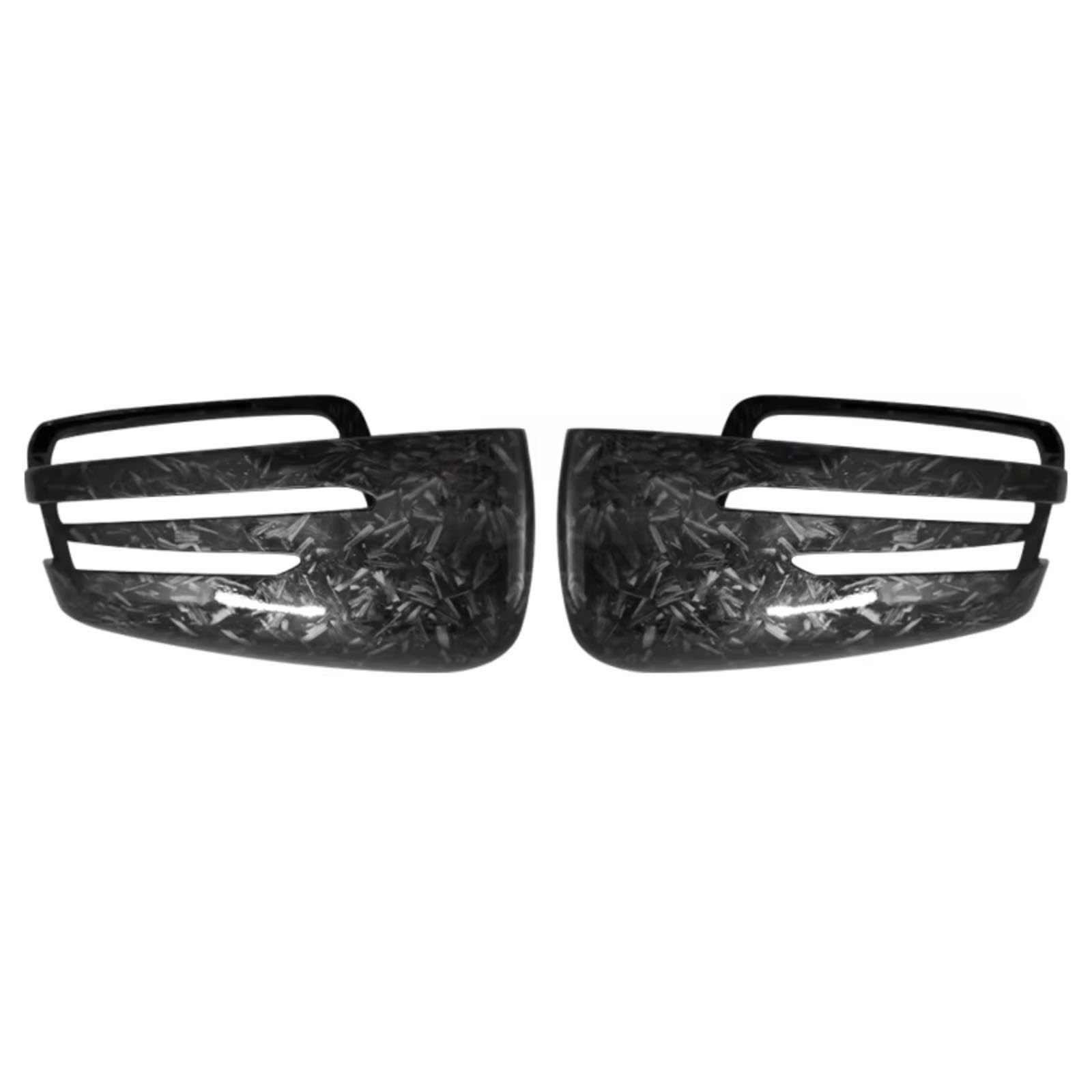 Kompatibel Mit Benz Für ABCES Für CLA GLA GLK-Klasse W176 W246 W204 W212 W221 C177 X204 X156 2006–2018 Auto-Rückspiegelabdeckung(Forged Carbon Look) von ENGOER
