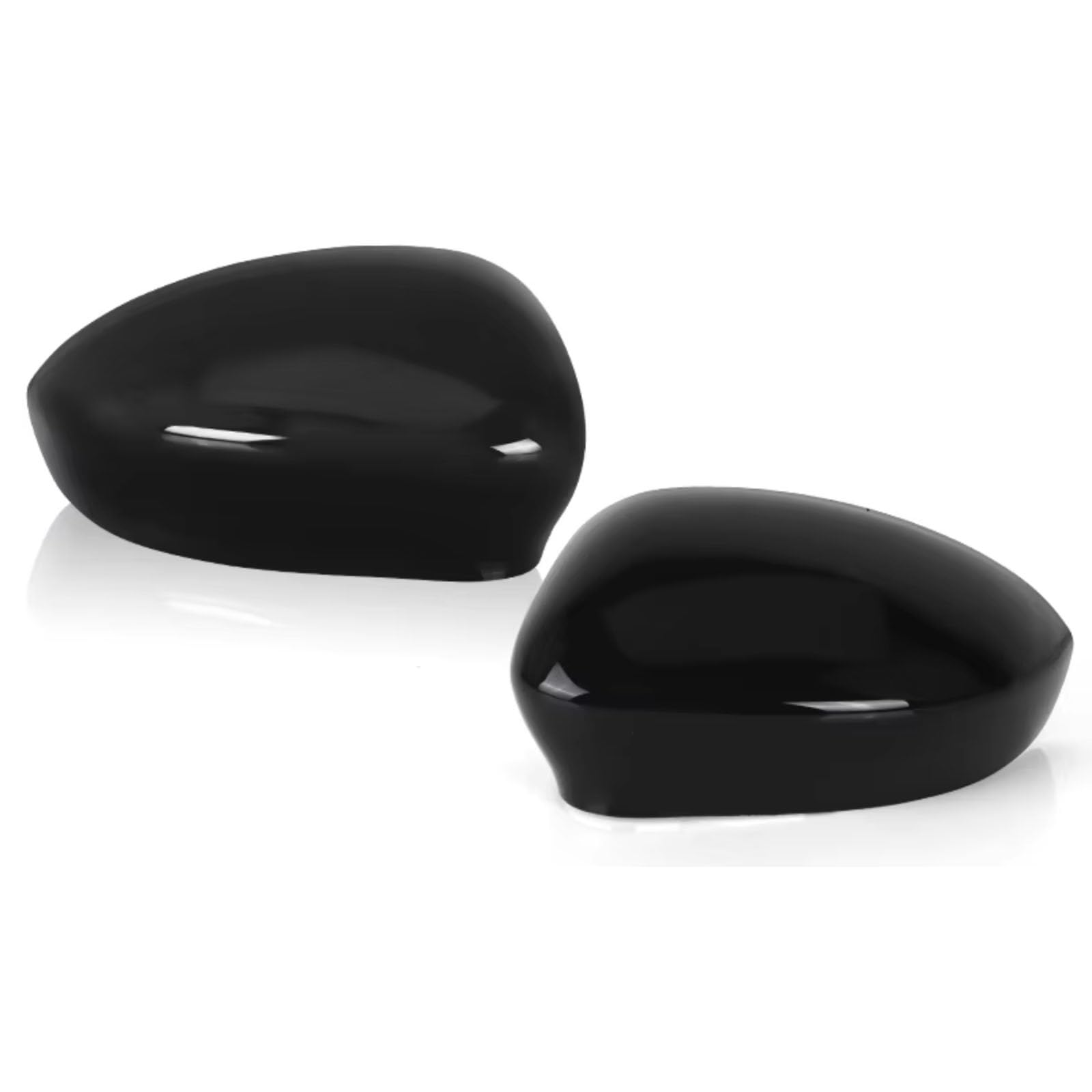 Kompatibel Mit Fiat Für Abarth Für Grande Für Punto 2007 2008 2009 2010 Seitenrückspiegelkappenabdeckung OEM: 735452185 735452186(1pair Glossy Black) von ENGOER