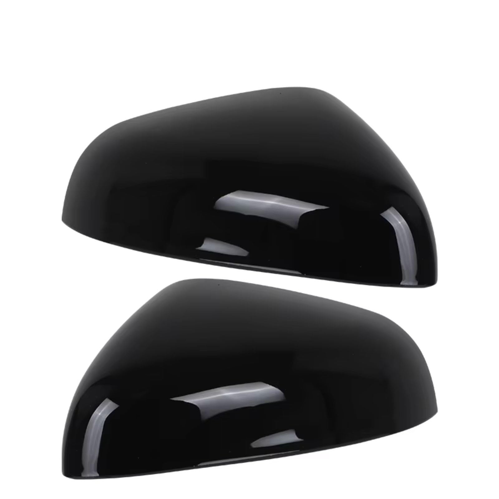 Kompatibel Mit Ford Für Puma 2019 2020 2021 2022 2023 2024 Auto-Seitenflügel-Rückspiegel-Abdeckkappe, Glänzend Schwarze Kohlefaser(Carbon Fiber Left) von ENGOER
