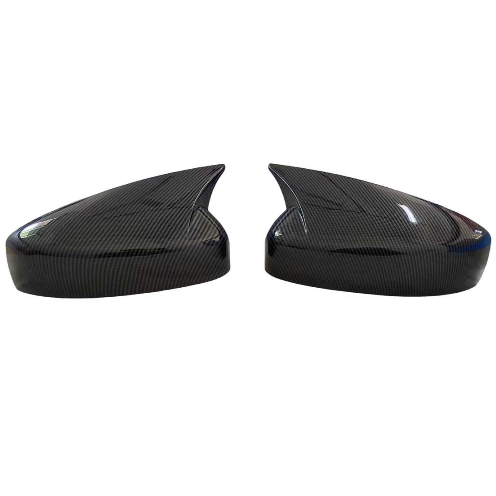Kompatibel Mit Mazda Für CX5 CX8 2017 2018 2019 2020 2021 2022 2023, Schwarze Rückspiegelabdeckung, Ochsenhorn-Rückspiegelabdeckung(Carbon Fiber Look) von ENGOER