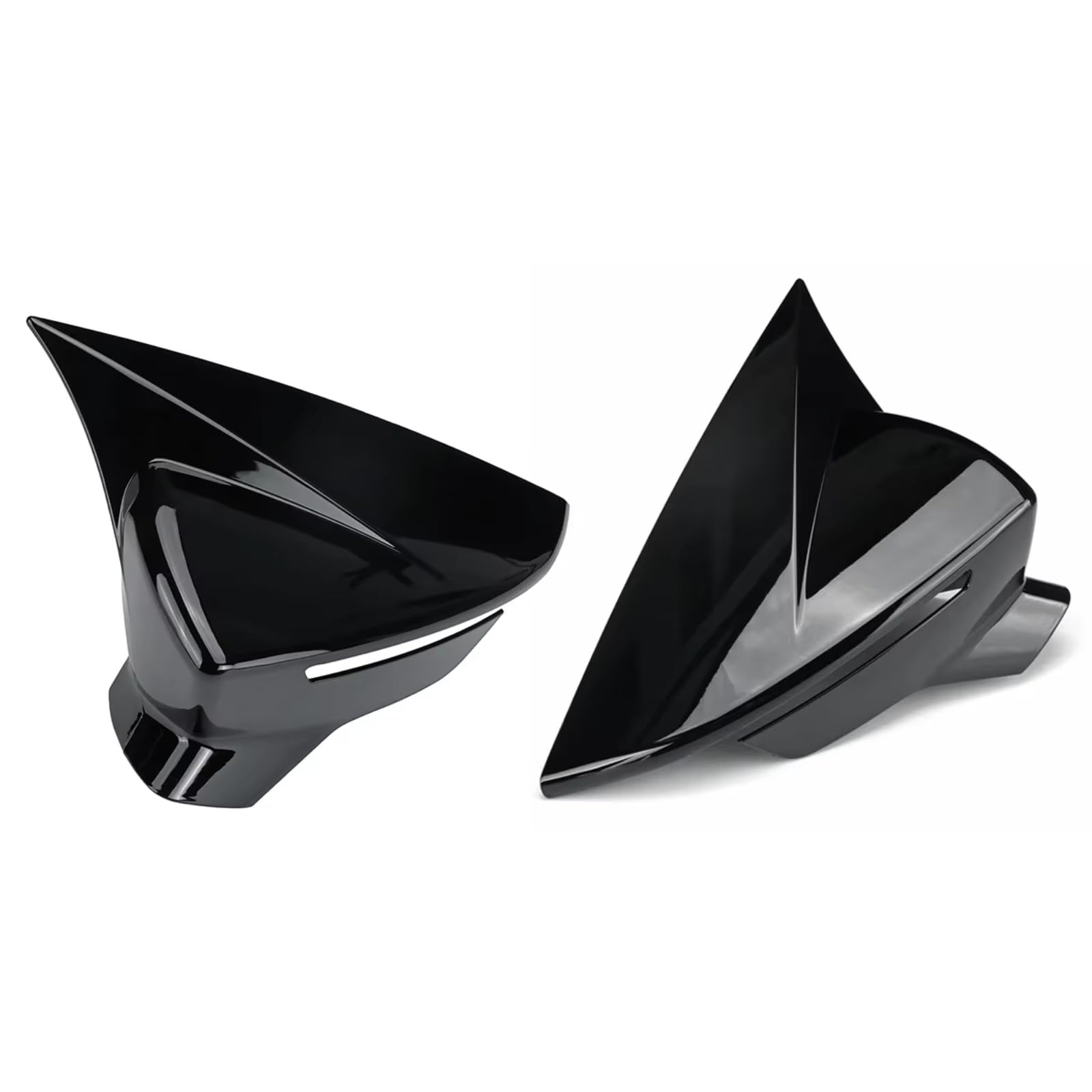 Kompatibel Mit Seat Für Leon Mk3 5F (ST/FR/Cupra) 2012 2013 2014 2015 2016 2017 2018 2019 2020 Zusatz-Rückspiegelkappe(Glossy Black) von ENGOER