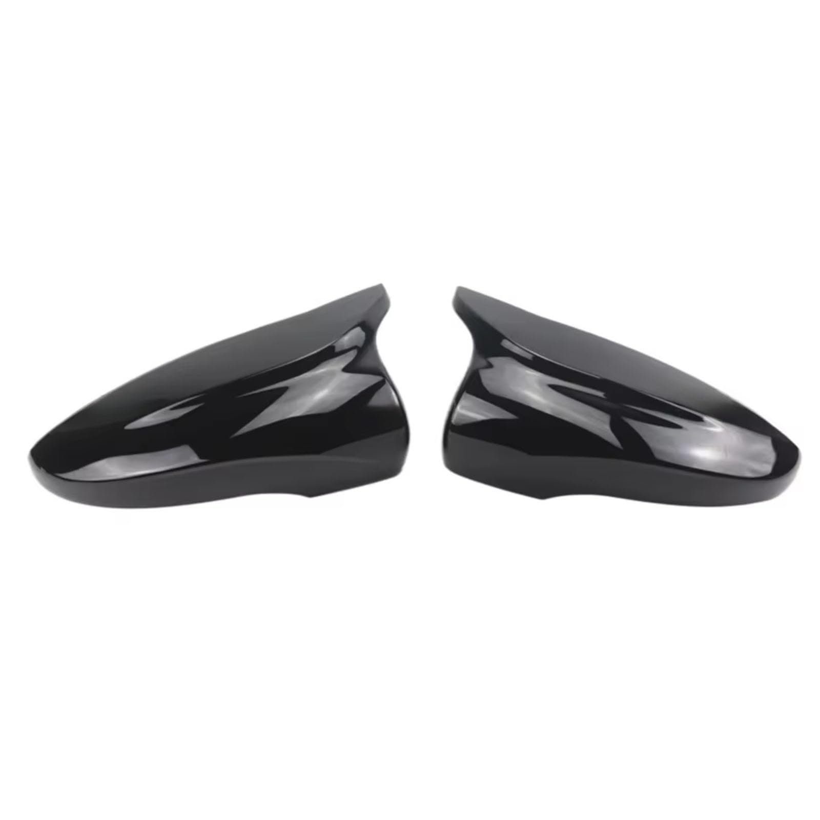 Kompatibel Mit VW Für EOS 2008 2009 2010 2011 2012 2013 Carbon Fiber Style Schwarze Rückspiegel-Abdeckkappe Autozubehör(Bright Black) von ENGOER