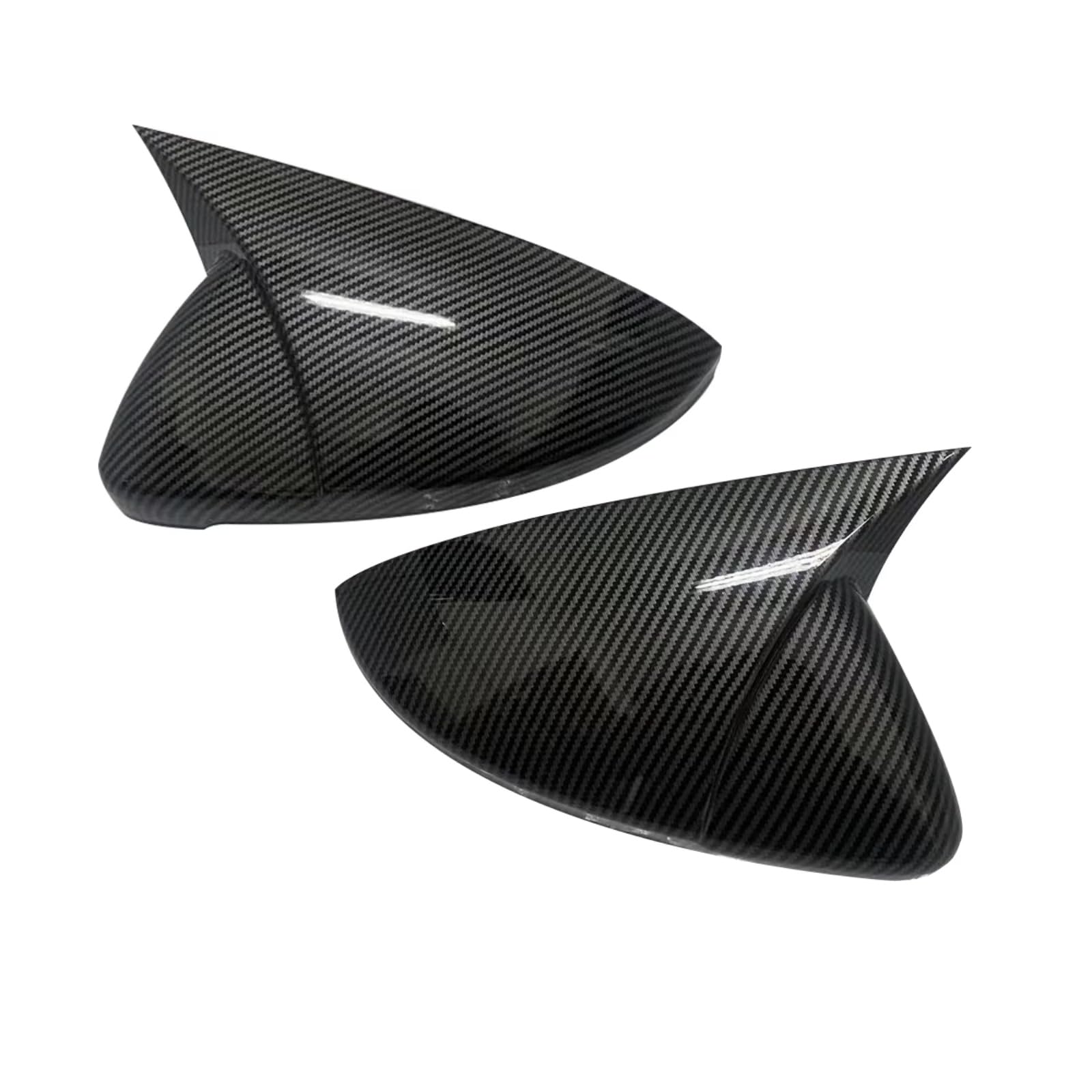 Kompatibel Mit VW Für Touran 2016 2017 2018 2019 2020 2021 Seitenrückspiegelabdeckung Spiegelwerkzeuge Koffer Tuning Autozubehör(Carbon Fbier Look) von ENGOER