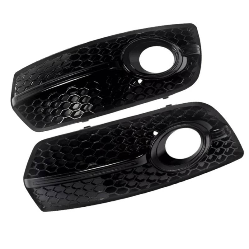 Auto Front Stoßstange Nebel Licht Kühlergrill Abdeckung Racing Grille Für Q5 Standard Stoßstange 2009 2010 2011 2012 8R0807681A 8R0807682A Nebelscheinwerfer-Abdeckung von ENLIGMA