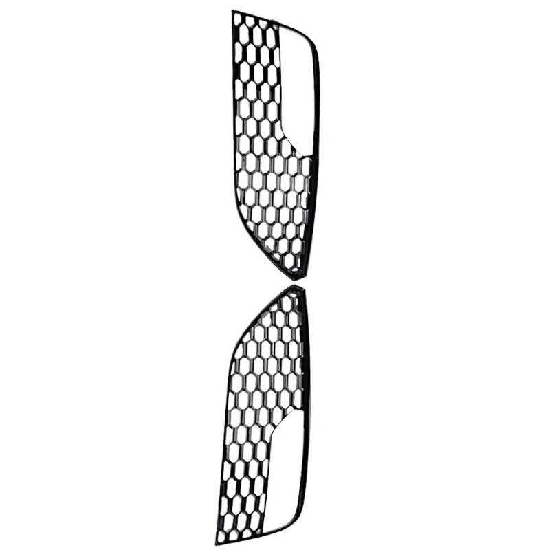ENLIGMA 2 Stücke Mesh Stil Auto Frontstoßstange Nebelscheinwerfer Kühlergrill Grillabdeckung Für A3 2012-2016 Normales Modell 8V3807681 8V3807682 Nebelscheinwerfer-Abdeckung(A) von ENLIGMA