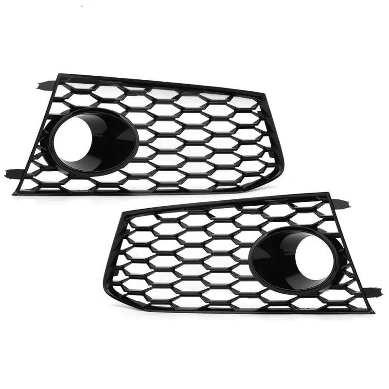 ENLIGMA Glänzend Schwarz Auto Nebelscheinwerfer Kühlergrill Abdeckung Trim Für RS7 2014 2015 2016 2017 2018 Hex Nebel Lampe Grill Nebelscheinwerfer-Abdeckung(Pair) von ENLIGMA