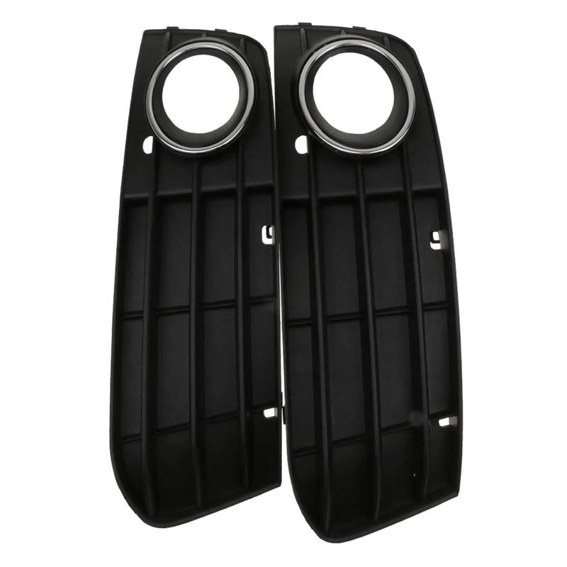 ENLIGMA Packung Mit 2 Auto-Auto-Grillgehäusen Links Und Rechts Aus ABS-Kunststoff Für A4 A4L B8 2009–2012 Schwarz 48 X 13 Cm Nebelscheinwerfer-Abdeckung von ENLIGMA