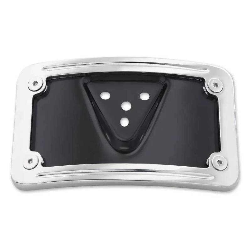 Kennzeichenhalter Für 3 Loch Für Dyna Für Sportster Montieren Motorrad Laydown Kennzeichen Halterung Lizenz Halterung Plate(Chrome) von ENLIGMA