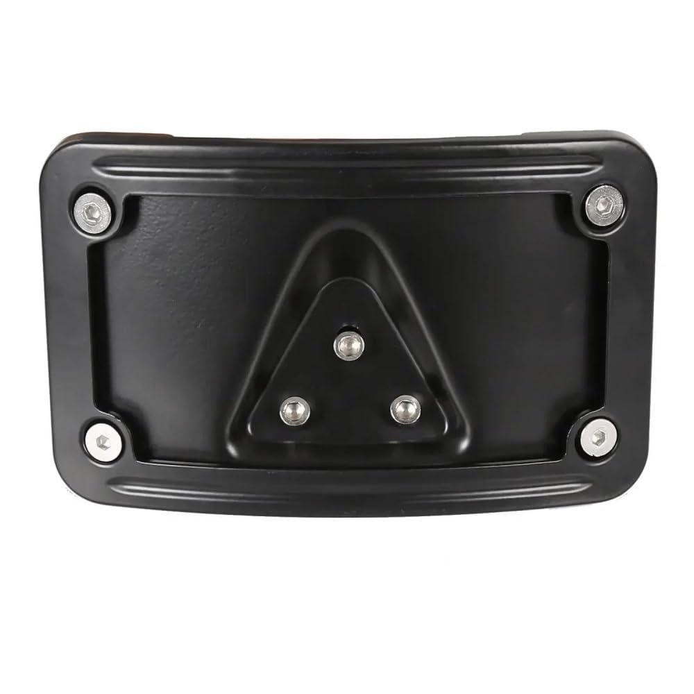 Kennzeichenhalter Für 3 Loch Für Dyna Für Sportster Montieren Motorrad Laydown Kennzeichen Halterung Lizenz Halterung Plate(Zwart) von ENLIGMA