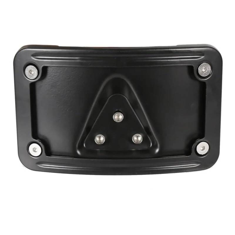 Kennzeichenhalter Für 3 Loch Für Dyna Für Sportster Montieren Motorrad Laydown Kennzeichen Halterung Lizenz Halterung Plate(Zwart) von ENLIGMA