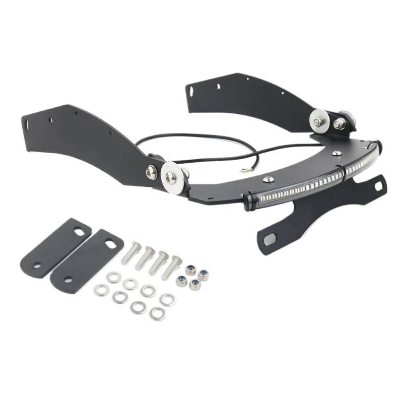 Kennzeichenhalter Kennzeichenhalterung Halterung Für Nummernschild Für Fury VT1300CX 2010-2024 Motorrad Heckverkleidung Kotflügel-Eliminator-Kit Lizenz Halterung Plate von ENLIGMA