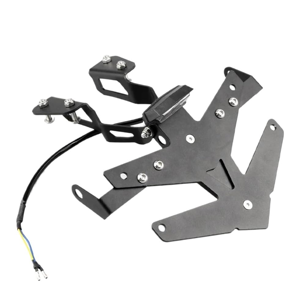 Kennzeichenhalter Motorrad Kennzeichen Halter TMAX560 TMAX530 DX SX 2017-2023 Hinten Schwanz Rahmen Beseitiger Halterung Lizenz Halterung Plate(Black 2017-2020) von ENLIGMA