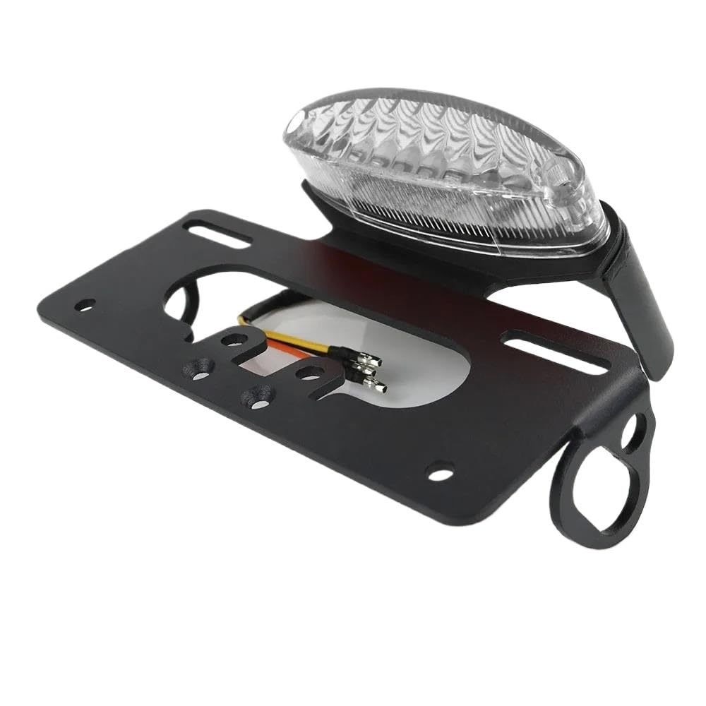 Kennzeichenhalter Motorrad-Kennzeichenhalter Hinten Für CMX500 Für Rebel 2017 2018 2019 Halter Halterung Heckklappe Kotflügel Kit Lizenz Halterung Plate(Clear) von ENLIGMA