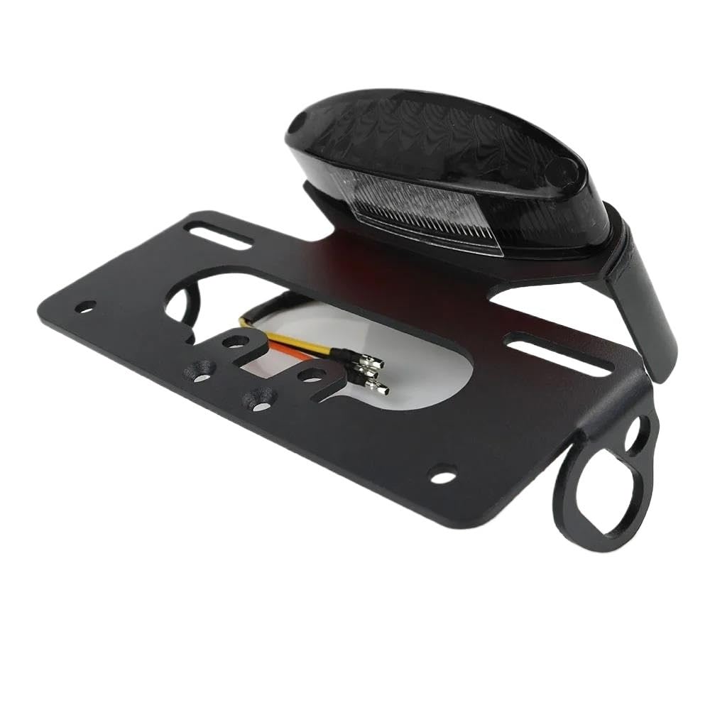 Kennzeichenhalter Motorrad-Kennzeichenhalter Hinten Für CMX500 Für Rebel 2017 2018 2019 Halter Halterung Heckklappe Kotflügel Kit Lizenz Halterung Plate(Dark Grey) von ENLIGMA