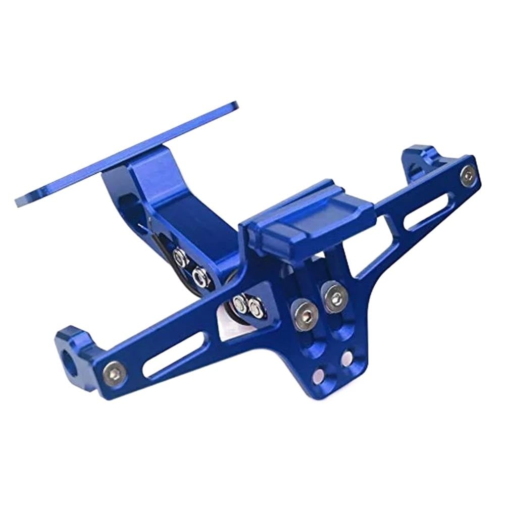 Kennzeichenhalter Motorrad-Universalhalterung Rahmen Heckhalterung Nummernschildhalterung Für MT07 CB MT-03 FZ07 FZ6 FZ1 CBR600 MT09 Lizenz Halterung Plate(Blue) von ENLIGMA