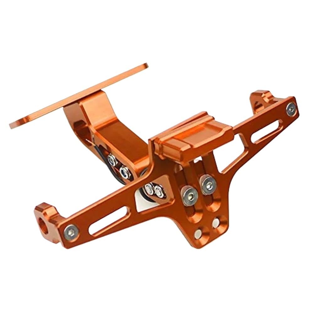 Kennzeichenhalter Universeller Hinterer Kennzeichenhalter Für CBR600RR CBR1000RR CBR 600 F2 F3 F4 CBR 600 RR 1000 RR 900 929RR 650R NC750/X Lizenz Halterung Plate(Orange) von ENLIGMA
