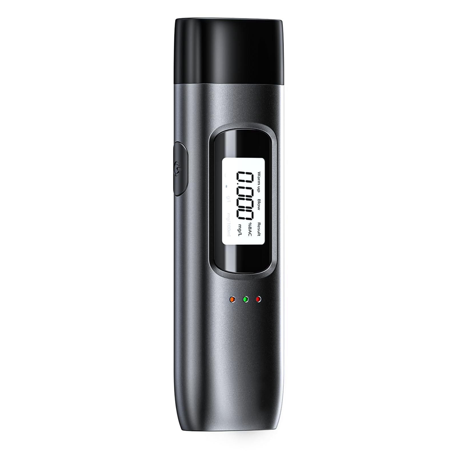 ENRIPRT Alkoholtester Polizeigenau, Professioneller Breathalyser mit LCD-Anzeige, Tragbarer Promillemessgerät mit USB-Akku, Kein Blasrohr Erforderlich für den Einsatz auf Partys von ENRIPRT
