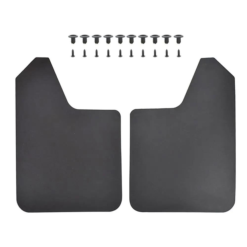 Auto-Schmutzfänger Schmutzfänger Schmutzfänger Spritzschutz Kotflügel Für Mitsubishi Lancer Outlander Sport EVO X Ix WRC Mirage L200 Triton Pajero Montero Spritzschutz(2pcs-Set Black) von ENSAJRD