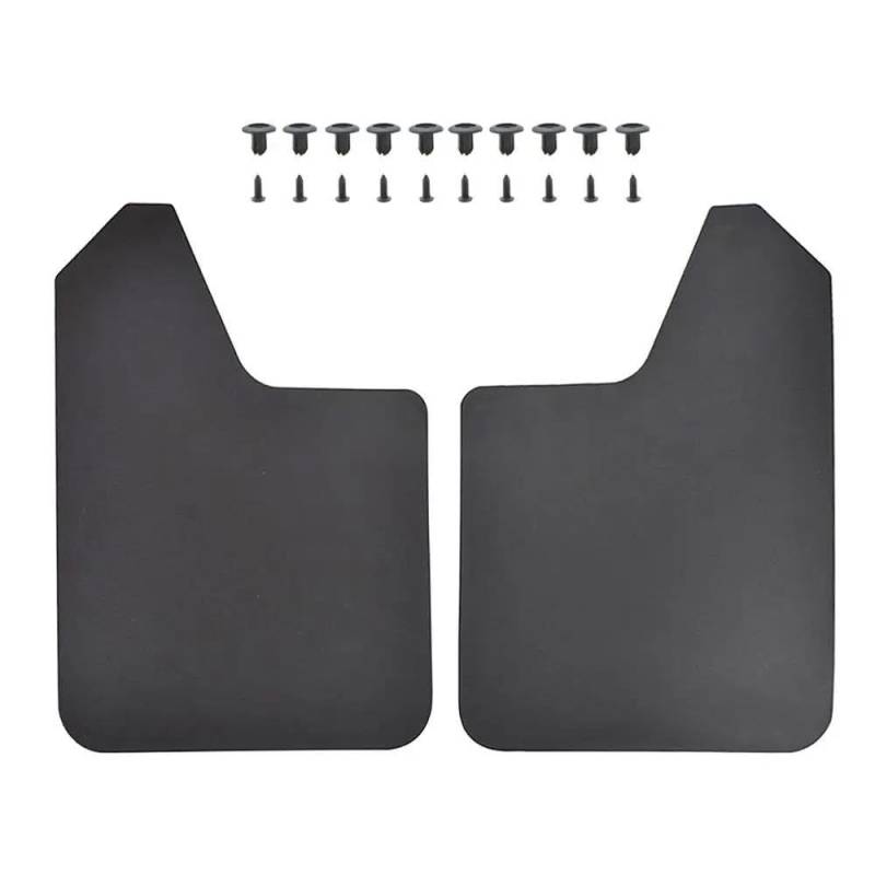 Auto-Schmutzfänger Schmutzfänger Schmutzfänger Spritzschutz Kotflügel Für Mitsubishi Lancer Outlander Sport EVO X Ix WRC Mirage L200 Triton Pajero Montero Spritzschutz(2pcs-Set Black) von ENSAJRD