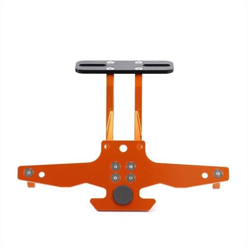 Motorrad Kennzeichenhalter Rahmen CNC Motorrad Hinteres Kennzeichen Für Benelli Für Leoncino250 Tnt150 Tnt300 Leoncino 250 Einstellbarer Winkel Heckrahmenhalter Halterung Lizenz Kennzeichen Halter(Ora von ENSAJRD