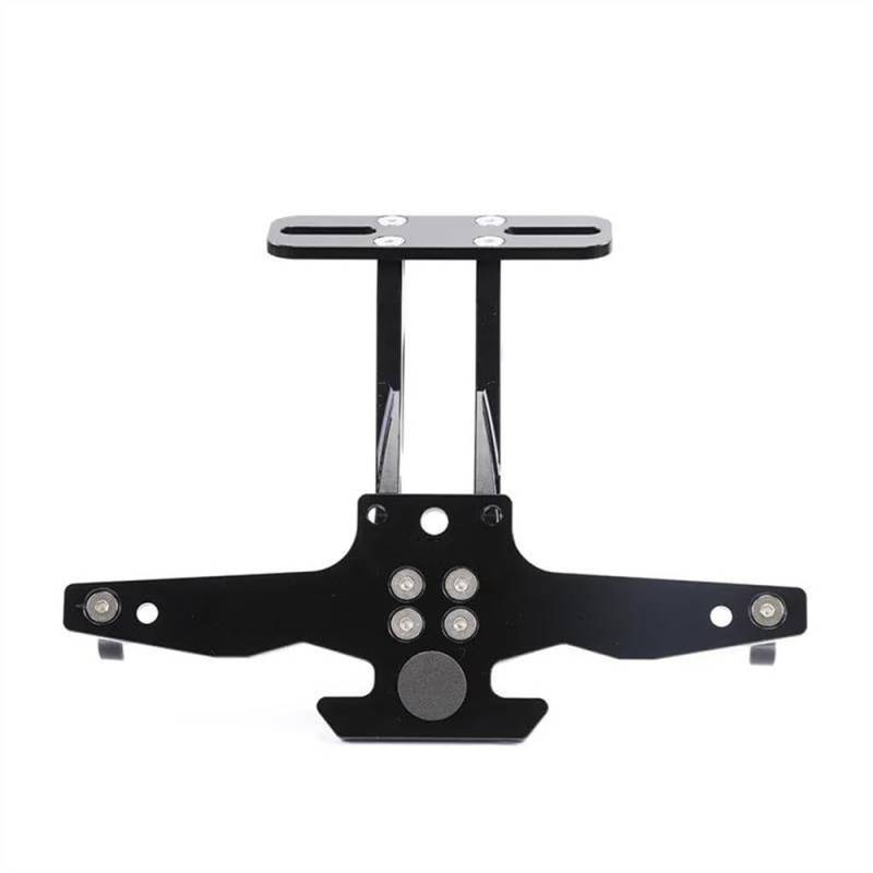 Motorrad Kennzeichenhalter Rahmen CNC Motorrad Hinteres Kennzeichen Für Benelli Für Leoncino250 Tnt150 Tnt300 Leoncino 250 Einstellbarer Winkel Heckrahmenhalter Halterung Lizenz Kennzeichen Halter(Zwa von ENSAJRD