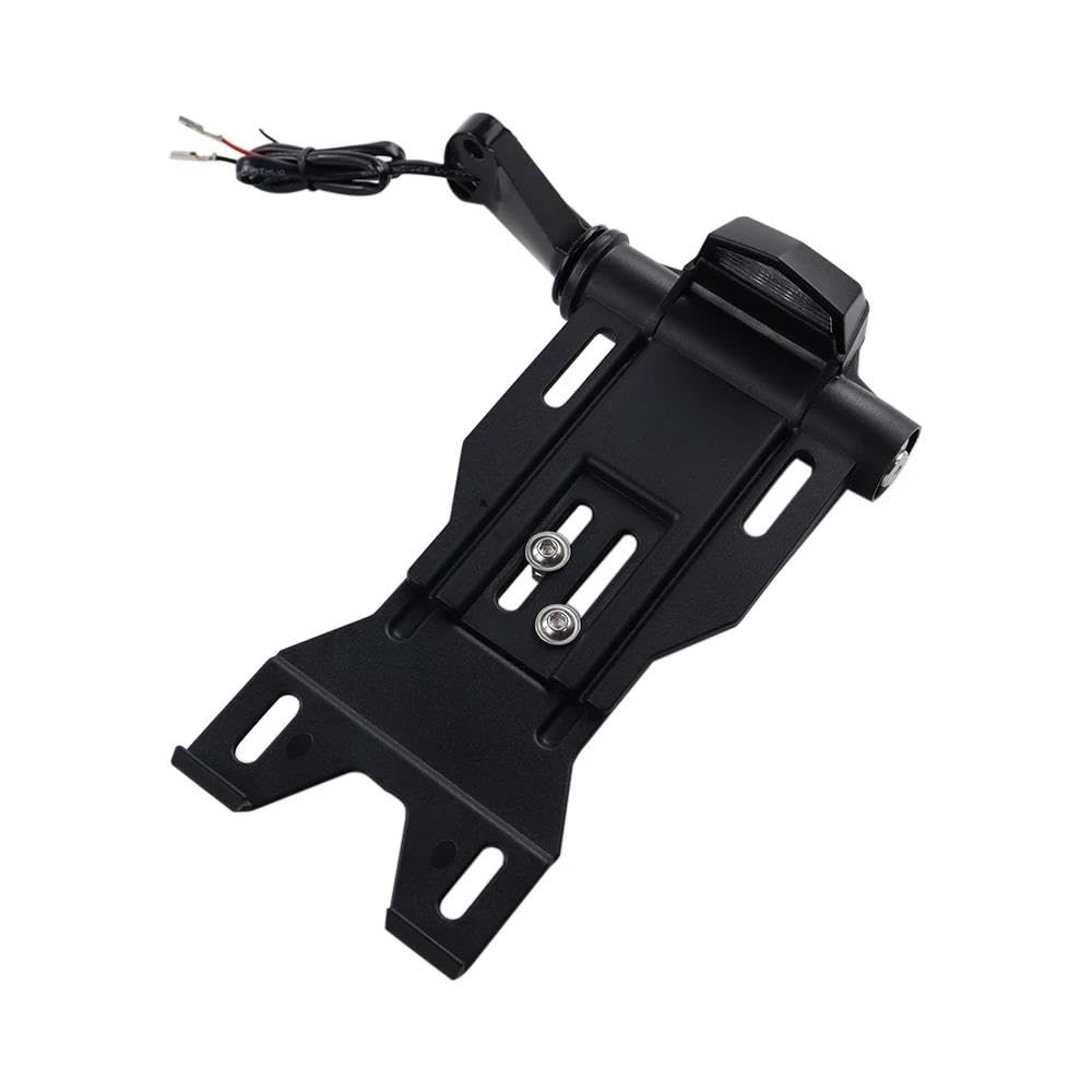 Motorrad Kennzeichenhalter Rahmen Für Street Bob FXDB Motorrad Seite Kennzeichen Halter Halterung Für Sportster XL883 XL 1200 Für Dyna Low Rider FXDLS Lizenz Kennzeichen Halter(Type A Black) von ENSAJRD