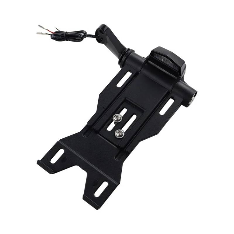 Motorrad Kennzeichenhalter Rahmen Für Street Bob FXDB Motorrad Seite Kennzeichen Halter Halterung Für Sportster XL883 XL 1200 Für Dyna Low Rider FXDLS Lizenz Kennzeichen Halter(Type A Black) von ENSAJRD