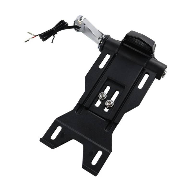 Motorrad Kennzeichenhalter Rahmen Für Street Bob FXDB Motorrad Seite Kennzeichen Halter Halterung Für Sportster XL883 XL 1200 Für Dyna Low Rider FXDLS Lizenz Kennzeichen Halter(Type A Chrome) von ENSAJRD