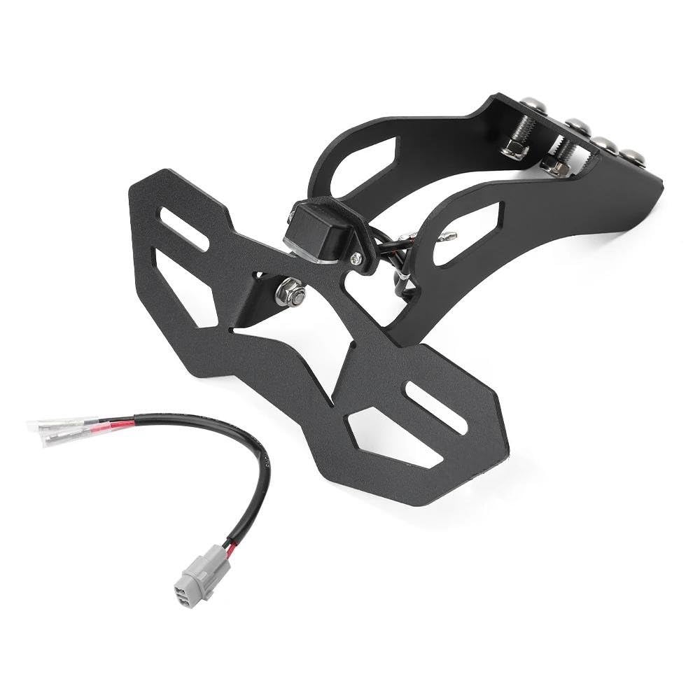 Motorrad Kennzeichenhalter Rahmen Hinten Schwanz Ordentlich Beseitiger Kennzeichen Halter ZX 25R 4R 4RR ZX250 ZX400 2020-2024 Für NINJA ZX25R ZX4R ZX4RR Lizenz Kennzeichen Halter(Adjustable) von ENSAJRD