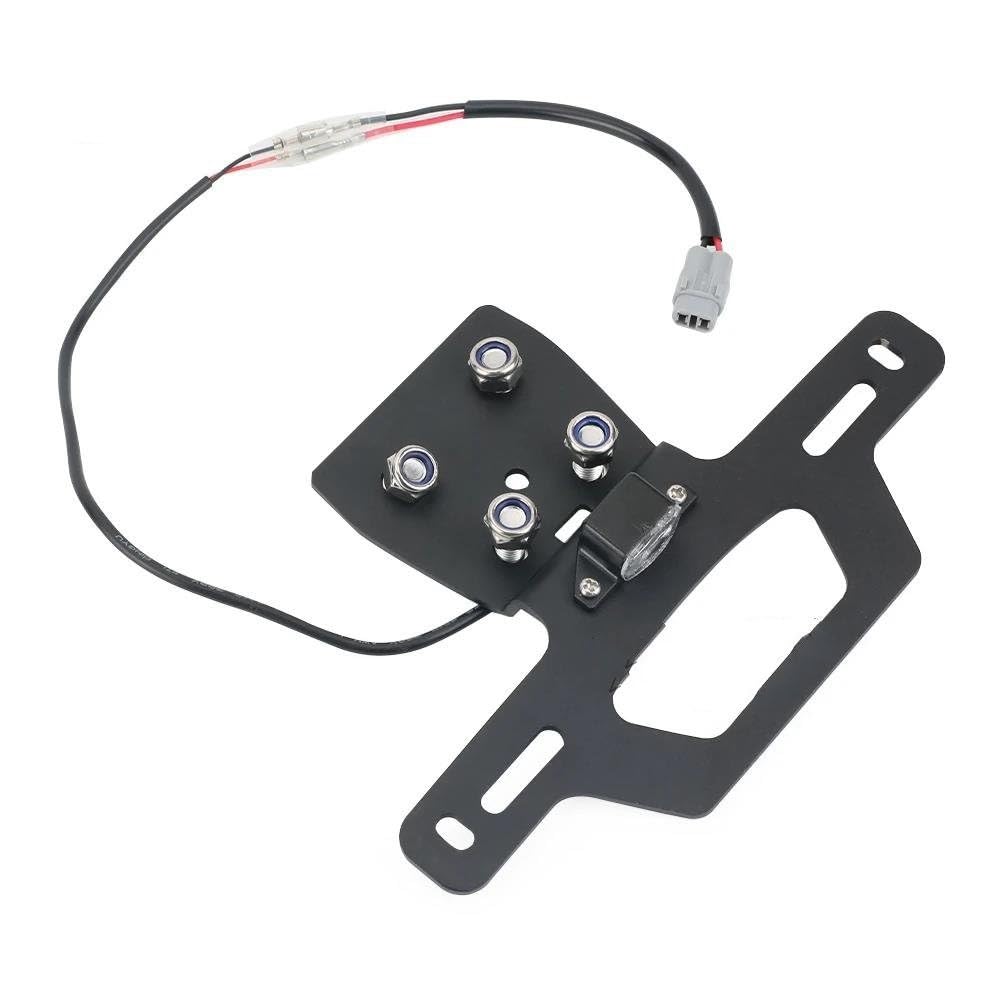 Motorrad Kennzeichenhalter Rahmen Hinten Schwanz Ordentlich Beseitiger Kennzeichen Halter ZX 25R 4R 4RR ZX250 ZX400 2020-2024 Für NINJA ZX25R ZX4R ZX4RR Lizenz Kennzeichen Halter(Hidden NOT adjust) von ENSAJRD