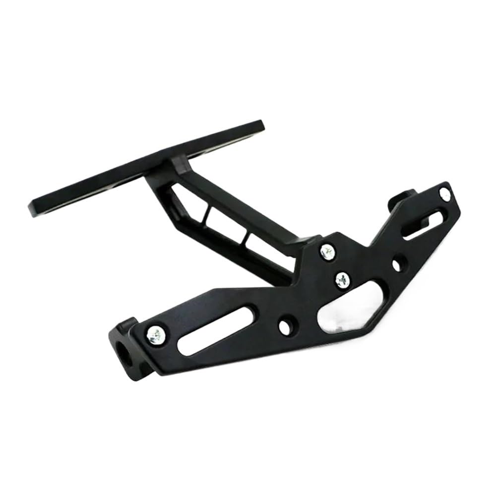 Motorrad Kennzeichenhalter Rahmen Motorrad CNC Nummernschildhalter Rahmenhalter Aluminium Für Ducati 848 696 959 Für Scrambler 800 Für Monster 900 Lizenz Kennzeichen Halter(Zwart) von ENSAJRD