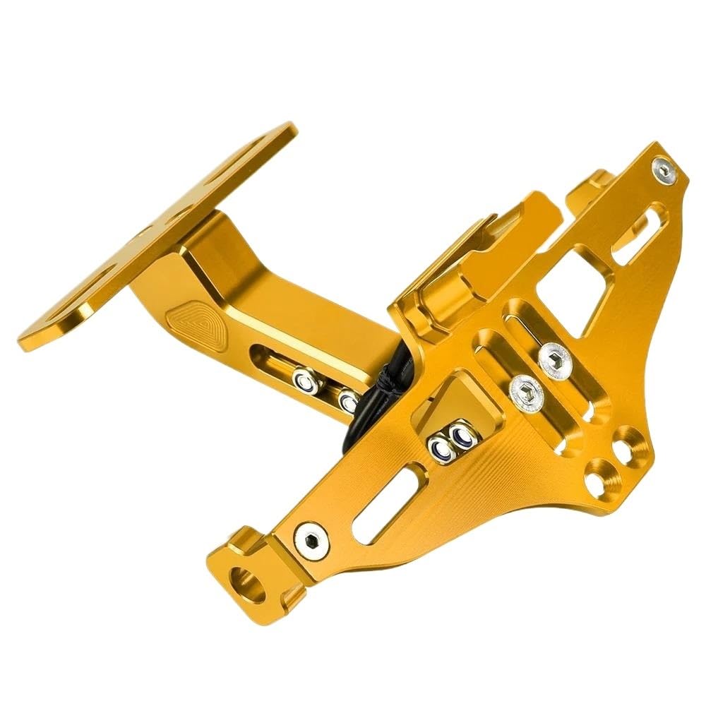 Motorrad Kennzeichenhalter Rahmen Motorrad-Kennzeichenhalter Für Z1000 Z 1000 2003-2023 Heckklappe Kotflügel Beseitiger Lizenz Kennzeichen Halter(Glod) von ENSAJRD