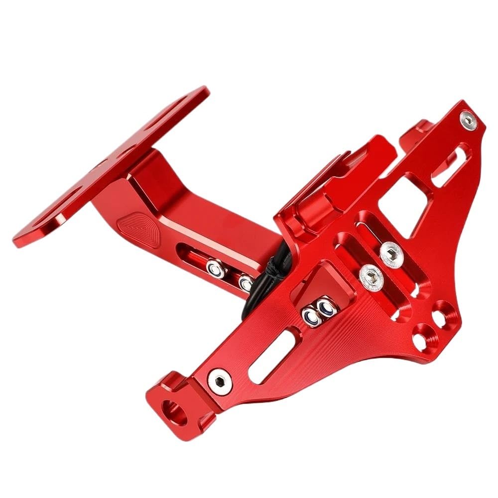 Motorrad Kennzeichenhalter Rahmen Motorrad-Kennzeichenhalter Für Z1000 Z 1000 2003-2023 Heckklappe Kotflügel Beseitiger Lizenz Kennzeichen Halter(Rood) von ENSAJRD