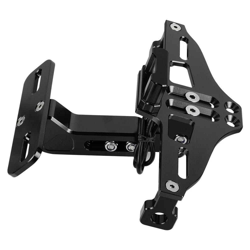 Motorrad Kennzeichenhalter Rahmen Motorrad-Kennzeichenhalter Für Z1000 Z 1000 2003-2023 Heckklappe Kotflügel Beseitiger Lizenz Kennzeichen Halter(Zwart) von ENSAJRD