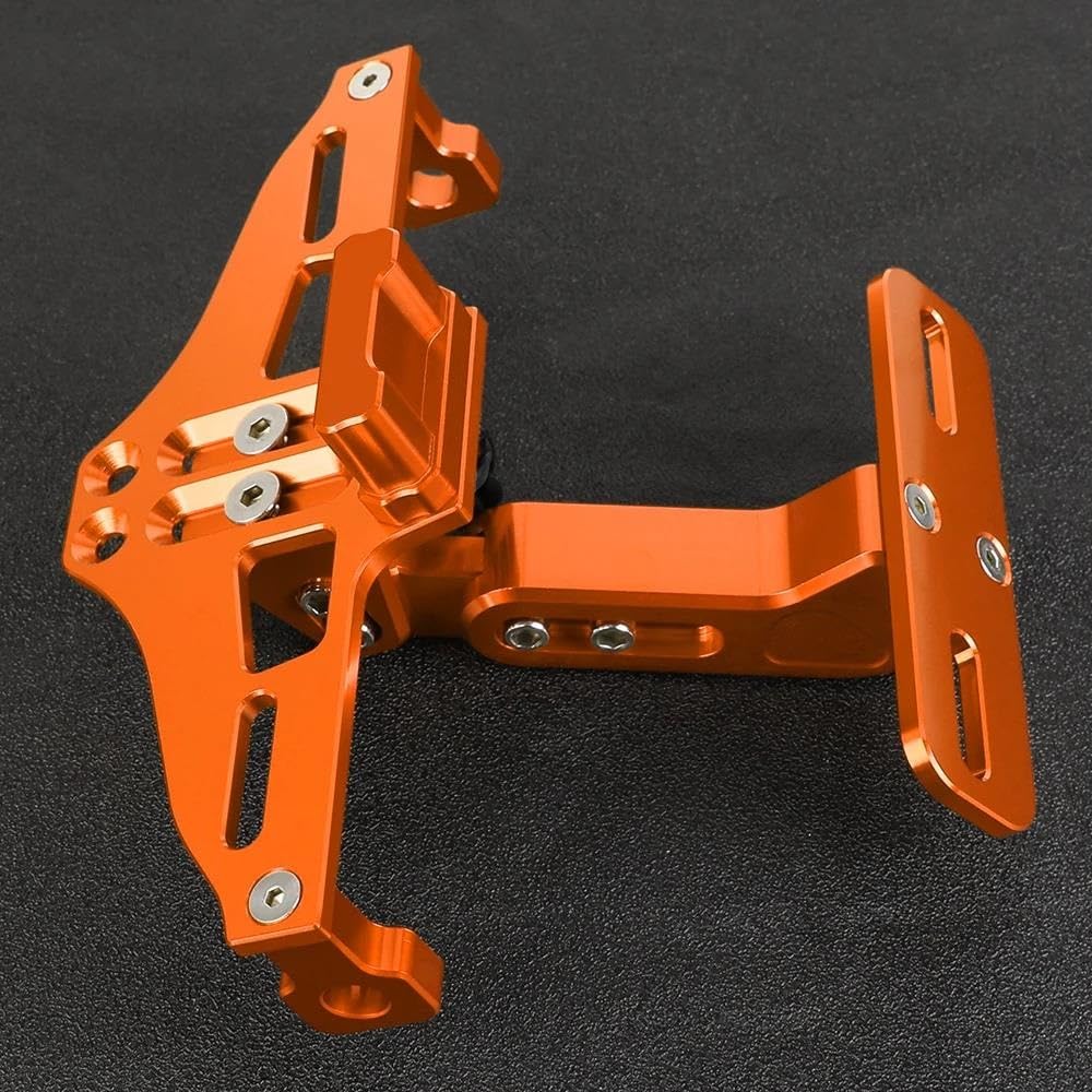 Motorrad Kennzeichenhalter Rahmen Nummernschildhalter Heckklappe Kotflügel Beseitiger Xj6 N Für Diversion 2009-2023 2014 2013 2012 Lizenz Kennzeichen Halter(Orange) von ENSAJRD