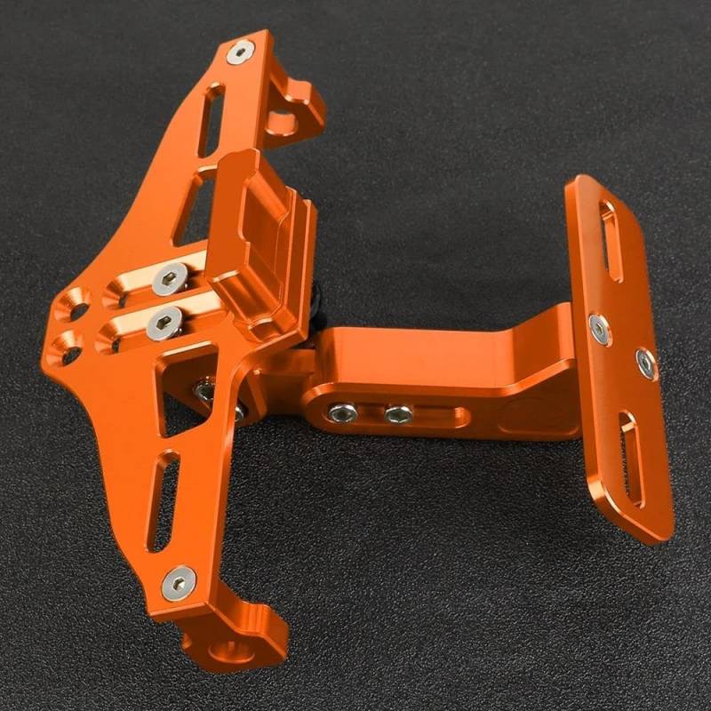 Motorrad Kennzeichenhalter Rahmen Nummernschildhalter Heckklappe Kotflügel Beseitiger Xj6 N Für Diversion 2009-2023 2014 2013 2012 Lizenz Kennzeichen Halter(Orange) von ENSAJRD