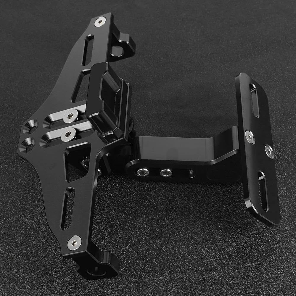 Motorrad Kennzeichenhalter Rahmen Nummernschildhalter Heckklappe Kotflügel Beseitiger Xj6 N Für Diversion 2009-2023 2014 2013 2012 Lizenz Kennzeichen Halter(Zwart) von ENSAJRD