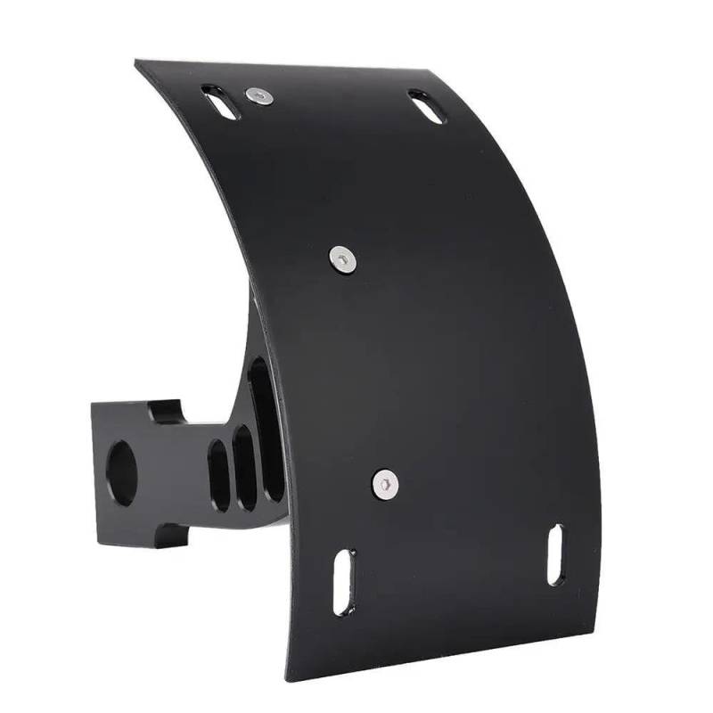 Motorrad Kennzeichenhalter Rahmen Seitliche Montage Kennzeichenhalter Kennzeichenhalterung Für ZX10R 2004 2005 2006 2007 2008 2009 2010 Gebogen Lizenz Kennzeichen Halter(Zwart) von ENSAJRD