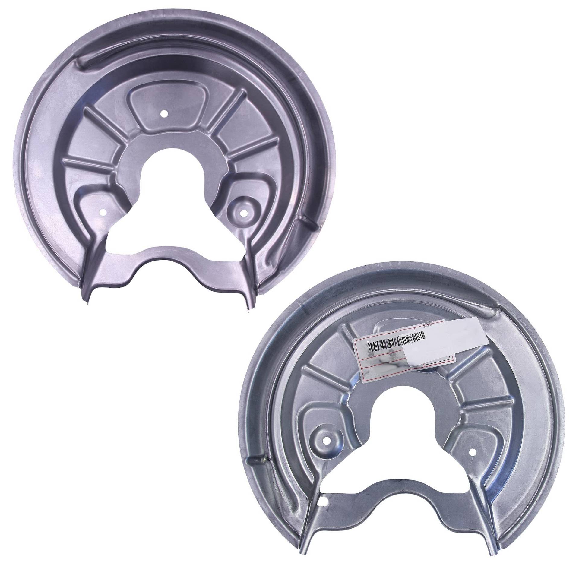 BESTPRICE 2x Ankerblech hinten links & rechts Spritzbelch Deckblech Bremsscheibe Kompatibel mit A udi A3, SEAT ALTEA, LEON, TOLEDO, SKODA OCTAVIA 2, SUPERB 2, VW GOLF PLUS V, GOLF 5, 6, JETTA, TOURA von ENVA MADE FOR QUALITY