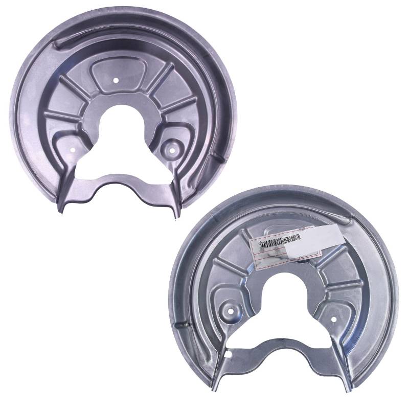 BESTPRICE 2x Ankerblech hinten links & rechts Spritzbelch Deckblech Bremsscheibe Kompatibel mit A udi A3, SEAT ALTEA, LEON, TOLEDO, SKODA OCTAVIA 2, SUPERB 2, VW GOLF PLUS V, GOLF 5, 6, JETTA, TOURA von ENVA MADE FOR QUALITY