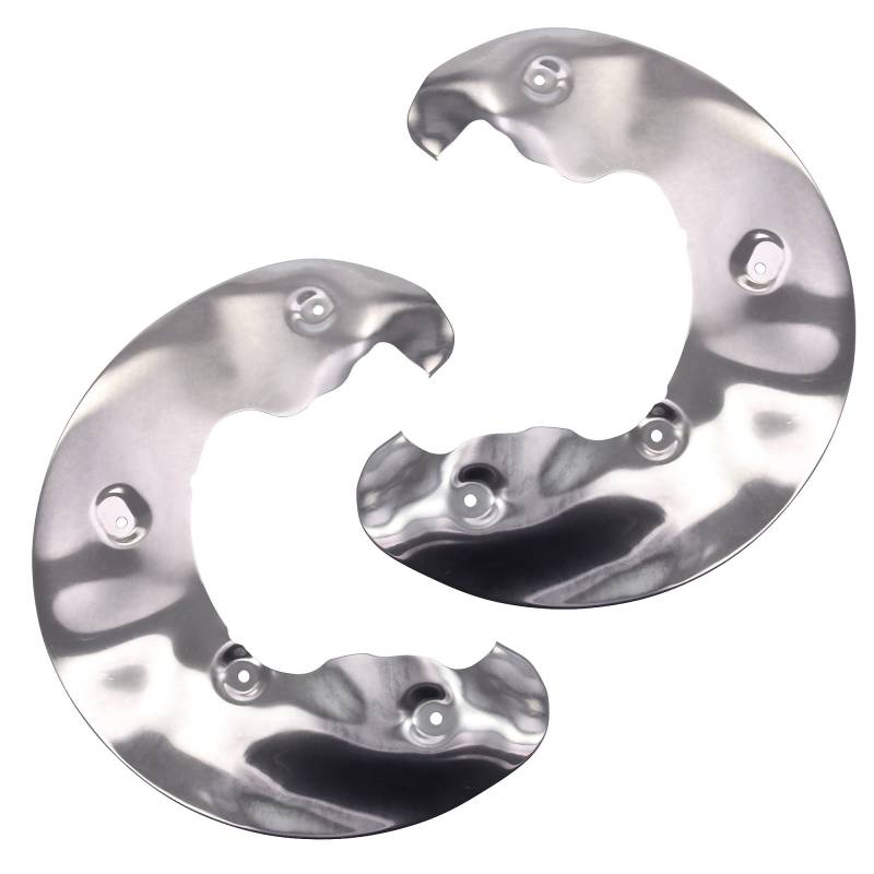 BESTPRICE 2x Ankerblech vorne links & rechts Spritzbelch Deckblech für Bremsscheibe Kompatibel mit A udi A4 B8 (8KH)(8K2)(8K5), A5 (8T3)(8F7)(8TA), A6 C7 (4G2, 4GC)(4G5, 4GD), A7 (4GA, 4GF), Q5 (8RB) von PGONA
