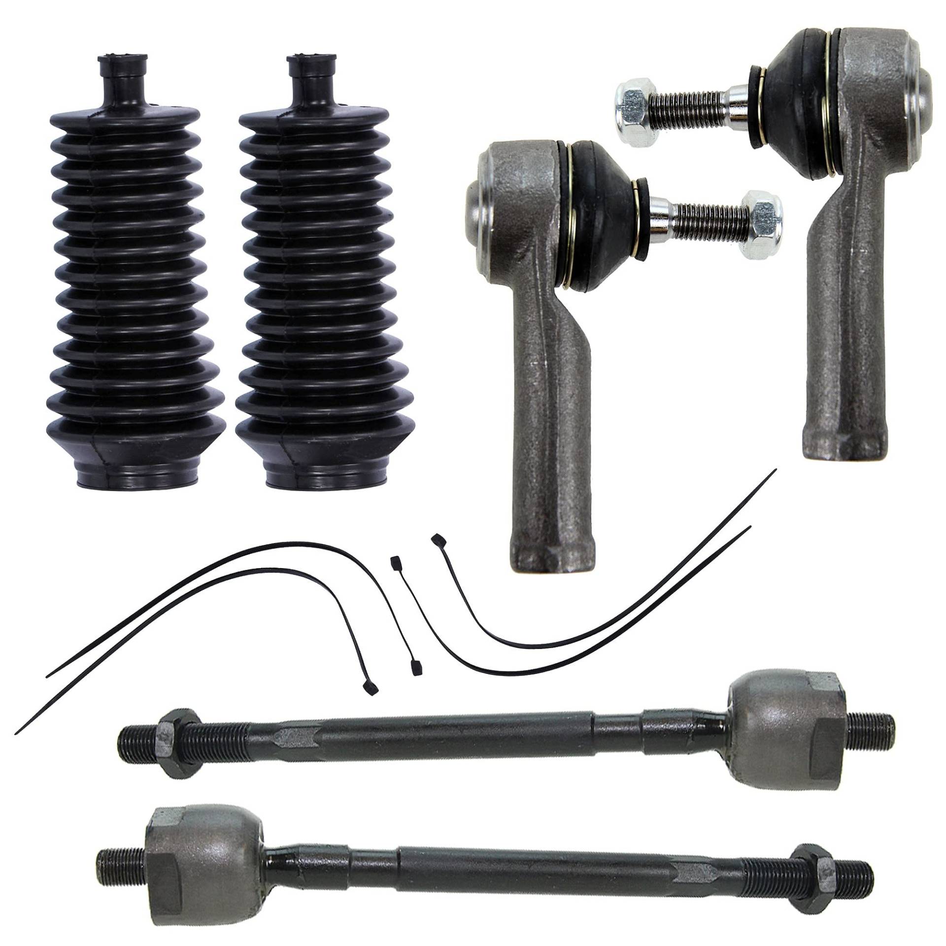 BESTPRICE 2x Spurstange vorne links & rechts, 2x Spurstangenkopf vorne links & rechts, 1x Lenkmanschettensatz, Kompatibel mit RENAULT CLIO II (BB_, CB_), KANGOO (KC0/1_) BESTPRICE 2x Spurstange vorne links & rechts, 2x Spurstangenkopf vorne links & rechts, 1x Lenkmanschettensatz, Kompatibel mit RENAULT CLIO II (BB_, CB_), KANGOO (KC0/1_) von ENVA MADE FOR QUALITY