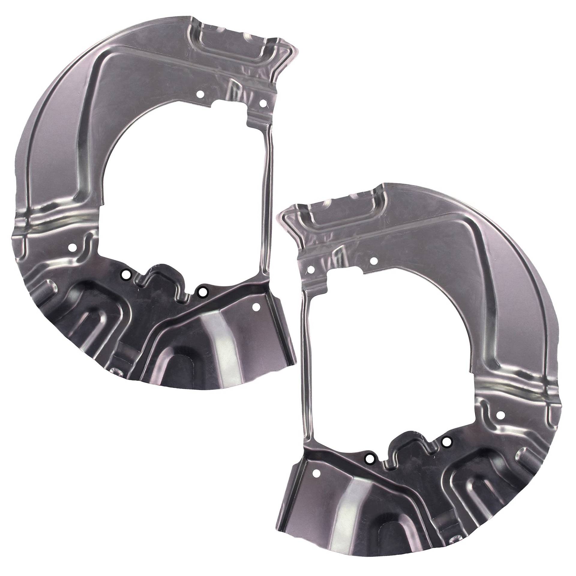 BESTPRICE 2x Ankerblech vorne links & rechts Spritzbelch Deckblech für Bremsscheibe Kompatibel mit BMW 5er (E60), 5er Touring (E61) von ATEC Germany