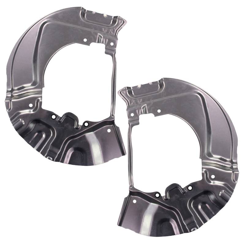 BESTPRICE 2x Ankerblech vorne links & rechts Spritzbelch Deckblech für Bremsscheibe Kompatibel mit BMW 5er (E60), 5er Touring (E61) von ATEC Germany