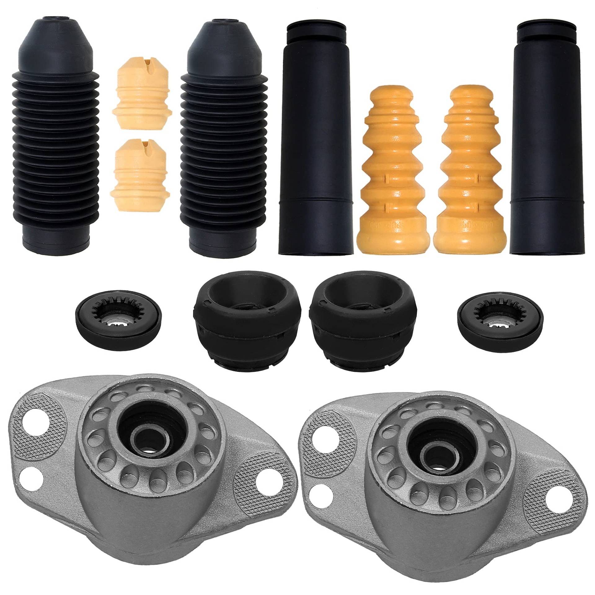BESTPRICE 2x Domlager vorne, 2x Domlager hinten + 4x Staubschutzsatz Stoßämpfer vorne& hinten BESTPRICE 2x Domlager vorne, 2x Domlager hinten + 4x Staubschutzsatz Stoßämpfer vorne& hinten von ENVA MADE FOR QUALITY