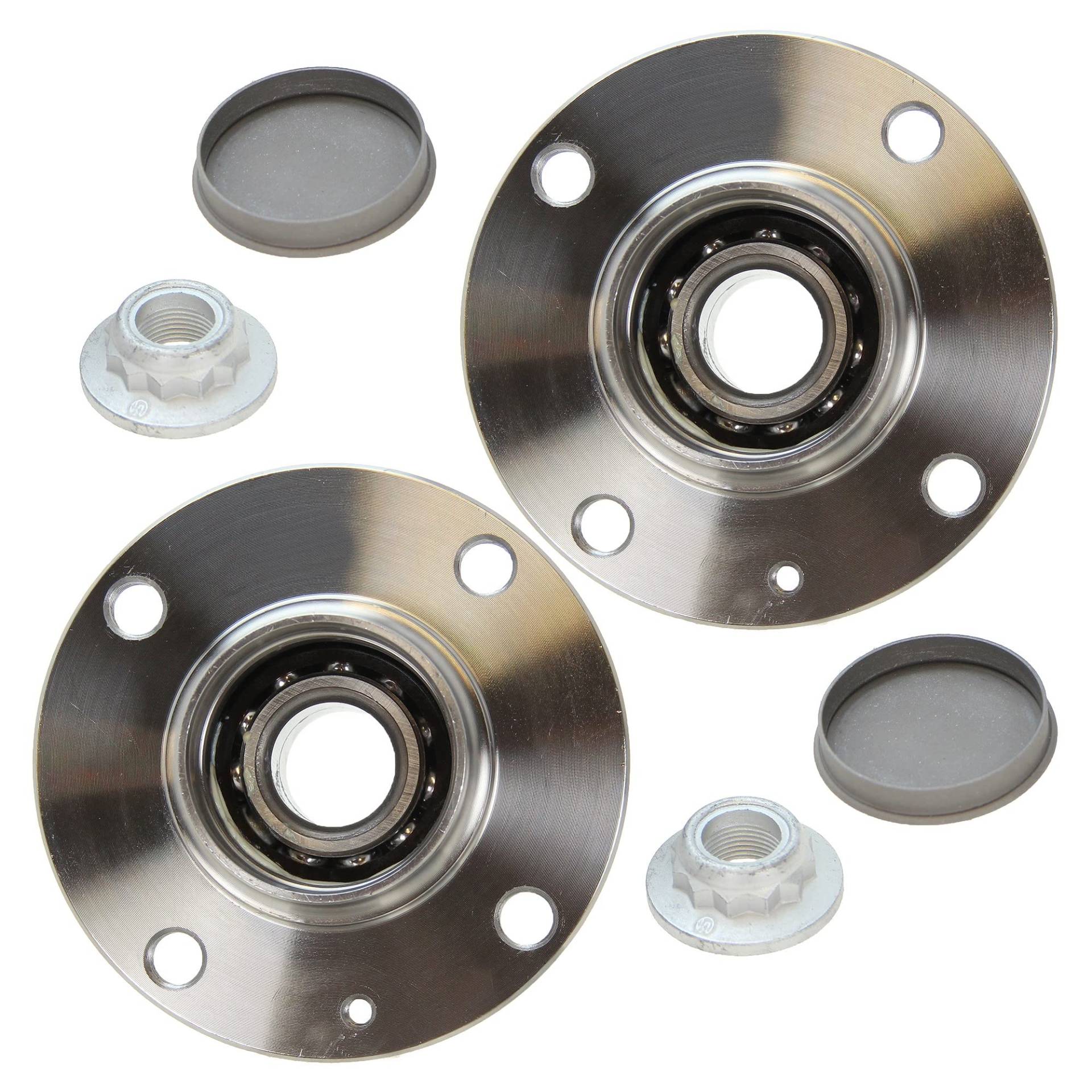 BESTPRICE 2x Radnabe hinten Radlager Radlagersatz mit ABS-Sensor, Kompatibel mit A udi A2 (8Z0),VW LUPO I (6X1, 6E1) von ENVA MADE FOR QUALITY