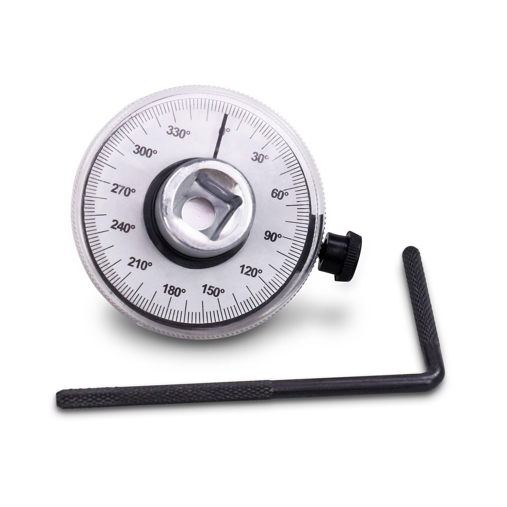 ENVA Drehwinkel Messgerät mit Winkelskala 1/2 Zoll 12,5mm Präzises Messen von Drehwinkeln mit Innenvierkant-Antrieb von 0° bis 360° von ENVA MADE FOR QUALITY