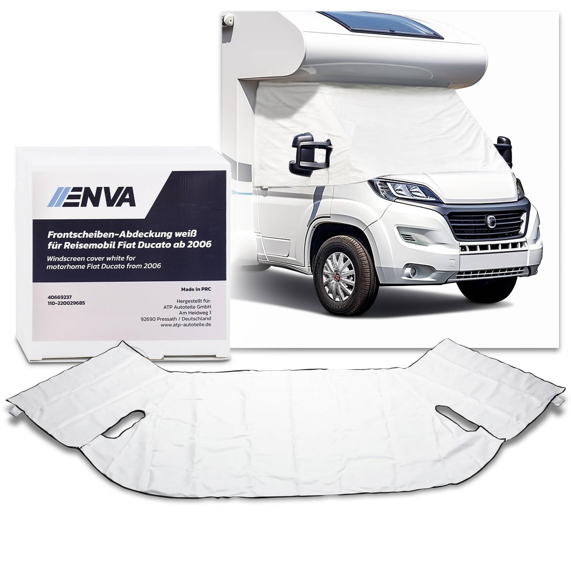 ENVA Frontscheiben Abdeckung weiß für Reisemobil FIAT Ducato ab 2006 Sonnenschutz, Eisschutz & Isolierung Scheibenabdeckung Außenisoliermatte Frontabdeckung Fensterabdeckung für Wohnmobil ENVA Frontscheiben Abdeckung weiß für Reisemobil FIAT Ducato ab 2006 Sonnenschutz, Eisschutz & Isolierung Scheibenabdeckung Außenisoliermatte Frontabdeckung Fensterabdeckung für Wohnmobil von ENVA MADE FOR QUALITY