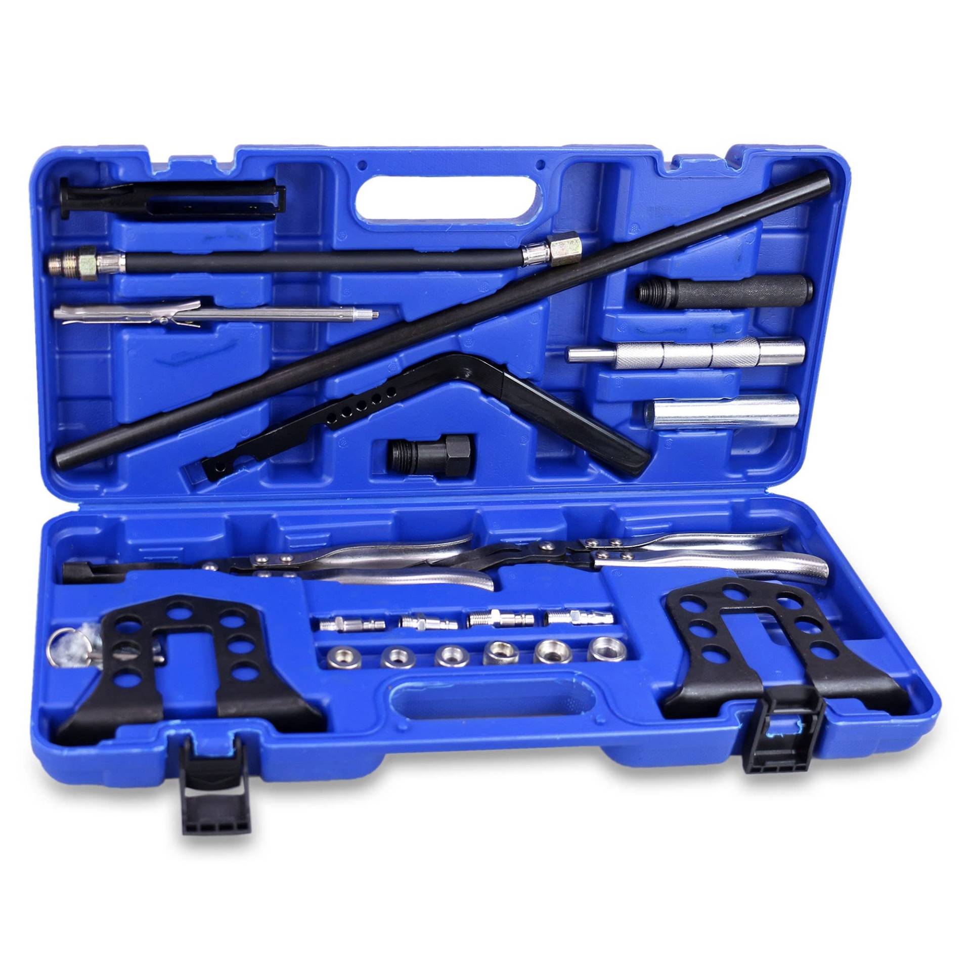 ENVA Universal Druckluft Ventilfederspanner 25-TLG. Ventilschaftdichtung Werkzeug Ventilfeder Montage und Demontage Satz mit Zange ENVA Universal Druckluft Ventilfederspanner 25-TLG. Ventilschaftdichtung Werkzeug Ventilfeder Montage und Demontage Satz mit Zange von ENVA MADE FOR QUALITY